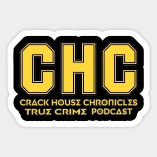 CHC Yellow Script Greek Letter Sticker